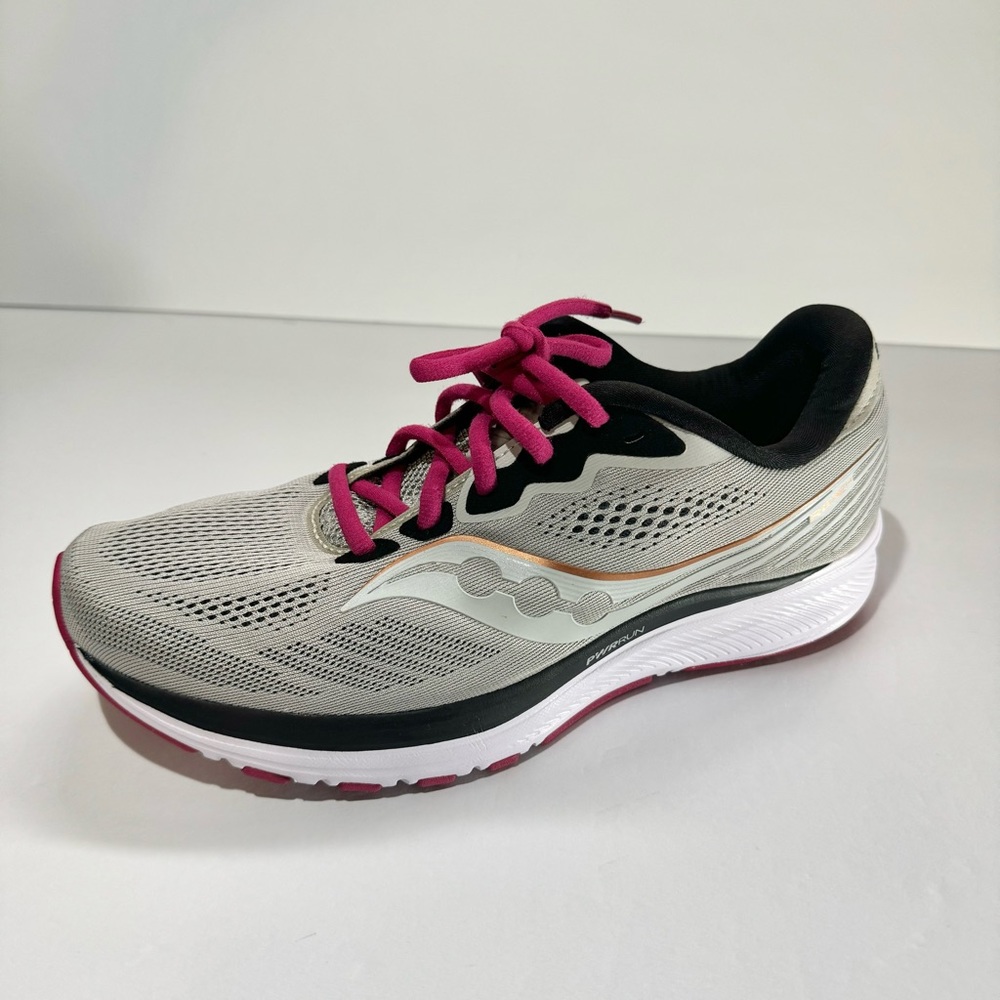 Saucony Womens Ride 14 S10650-55 Gray Running Shoes Sneakers Size 9.5